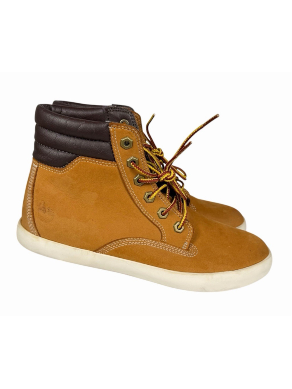Timberland Boots Dausette Brown Leather Lace Up Ankle Bootie Sneakers Size 8 - Picture 1 of 12